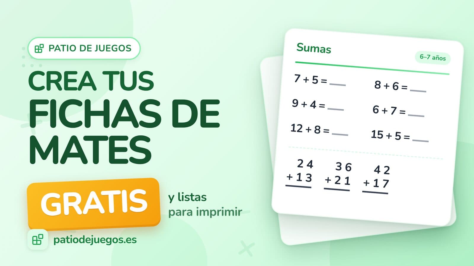 Cómo crear fichas de matemáticas imprimibles gratis